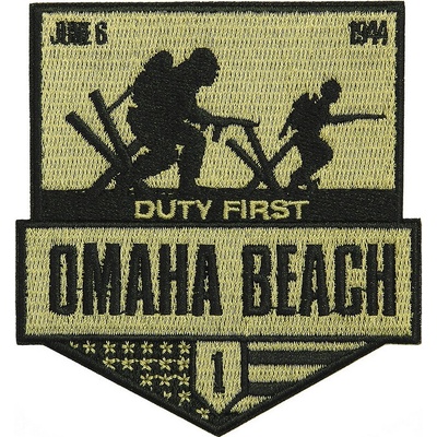 Nášivka textilná Fostex D-Day Omaha Beach - coyote-čierna