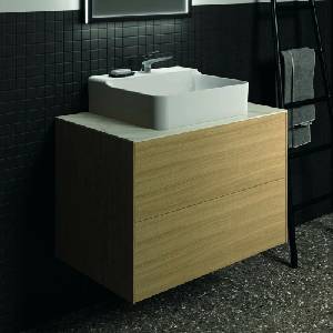 Ideal Standard Долен шкаф Ideal Standard Atelier Conca, светло дъбово покритие, 2 чекмеджета, 80 см (T4356Y6)