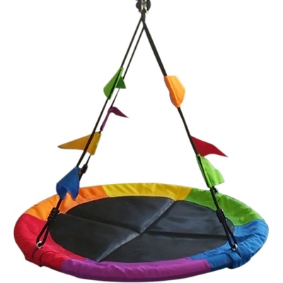 2Kids Toys Houpačka Čapí hnízdo s vlajkami barevné