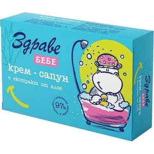Здраве Бебешки крем сапун Здраве Бебе - С екстракт от алое вера, 75 g - ozone