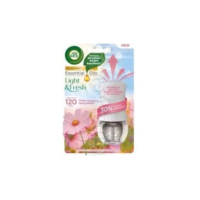Air Wick Електрически ароматизатор машинка+пълнител Air Wick Essential Oils с етерични масла 19мл - Flower Meadow & Spring Breeze (3657)