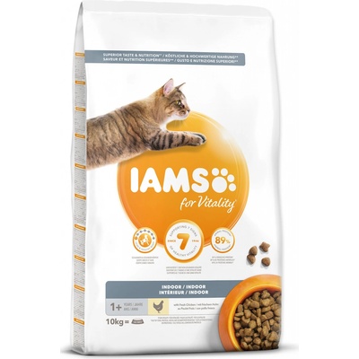 Iams for Vitality Cat Adult Indoor Chicken 2 x 10 kg