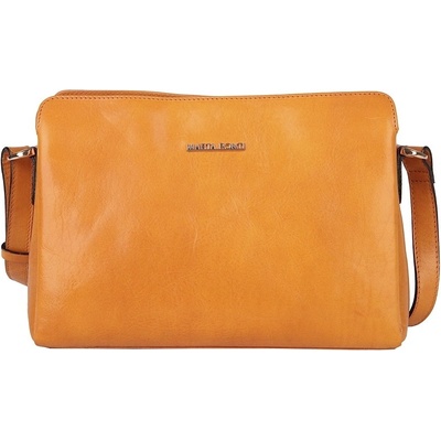Marta Ponti luxusní dámská kožená crossbody kabelka no. 205 hořčicová
