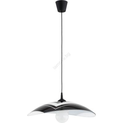 Висяща лампа на кабел CZANI 1xE27/15W/230V черна (ALF61545)