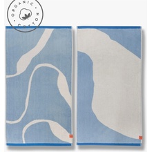 Mette Ditmer Denmark Bielo modré uteráky v súprave 2 ks 50x90 cm Nova Arte