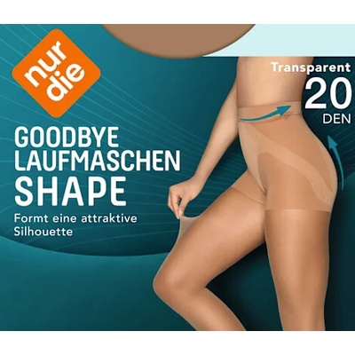 Nur Die silonky Goodbye Laufmaschen Shape mandlové