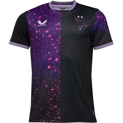 CASTORE SLAVIA PRAGUE AWAY SS SHIRT Pánský fotbalový dres černá – Sleviste.cz