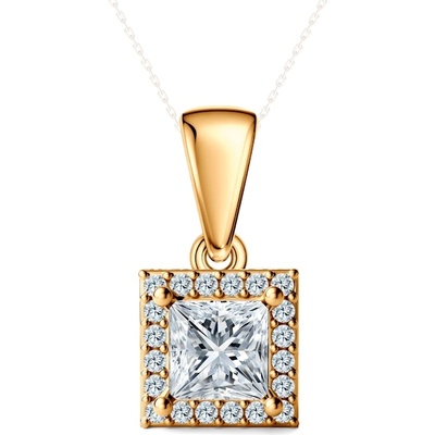 SAVICKI Висулка This is Love: злато, диаманти с шлифовка " принцеса