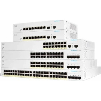 Cisco switch CBS220-24P-4X (24xGbE,4xSFP+,24xPoE+,195W)