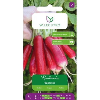 W. Legutko Репичка Ополанка - средна дължина, червена с бял връх