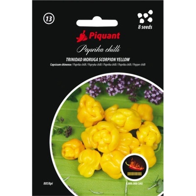 Piquant Paprika chilli Trinidad Moruga Scorpion Yellow 8 ks