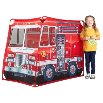 Image 1 of Melissa & Doug Палатка за игра - Пожарна кола (32102)