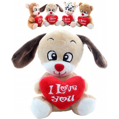 Zvířátko se srdíčkem I Love You 4 druhy
