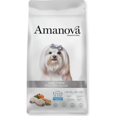 Amanova Dog Adult Mini White Hair Grain Free 2 kg
