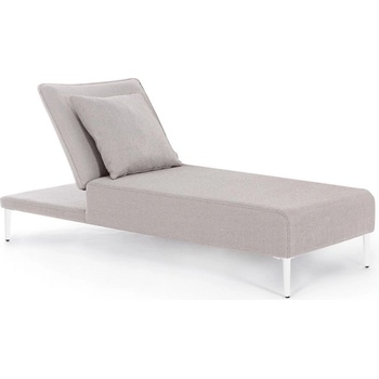 Bizzotto Viper ЕДИНИЧЕН ШЕЗЛОНГ С ВЪЗГЛ. БЯЛ qs20/ПЯСЪК (0663620)