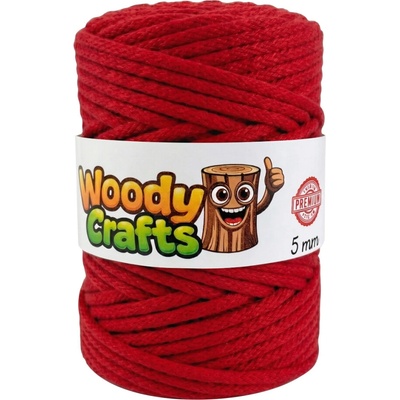 Woody Crafts Woody PREMIUM 5 mm (100m) - Červená (Red)