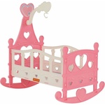 Polesie Toys Легло за кукла Polesie Toys - Heart, Розова (107124)