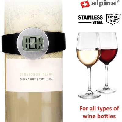 ALPINA Teplomer na víno na fľašu