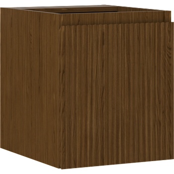 Mexen Rivel шкаф за баня под мивка 40 см, 1 врата, релефен, орех - 91A21-04047-1-BF86 (91A21-04047-1-BF86)