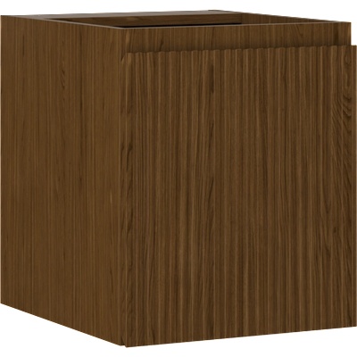 Mexen Rivel шкаф за баня под мивка 40 см, 1 врата, релефен, орех - 91A21-04047-1-BF86 (91A21-04047-1-BF86)