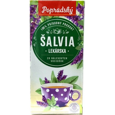 Popradský čaj bylinkový šalvia 30 g