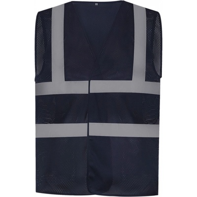 YOKO Hi-Vis síťovaná bezpečnostní vesta navy 79W12000304