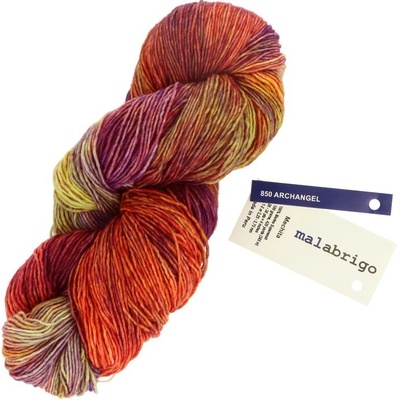 Malabrigo Mechita Archangel 850 růžová zelená