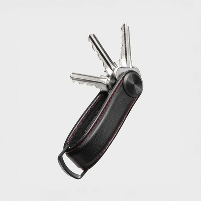 Klíčenka Orbitkey Pro Ještě lepší kožená Obsidian