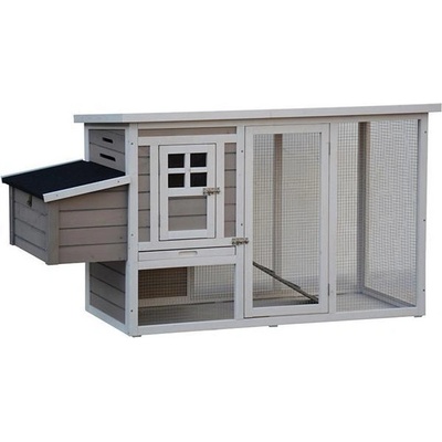 A.K. Donald Králíkárna kurník šedá bílá 168 x 65 x 88 cm – Hledejceny.cz