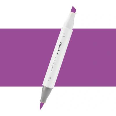 Lihová fixa OHUHU oboustranná Brush & Chisel, Signal Violet (V210)