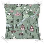Minimalist Cushion Covers Възглавница за сядане Village от памучна смес, 40 x 40 cm - Minimalist Cushion Covers (Pofi-4958)