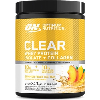 Optimum Nutrition Clear Whey Protein Isolate + Collagen [240 грама] Малина с Ябълка