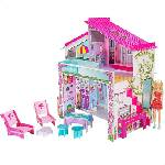 Lisciani Креативен комплект Lisciani - Направи си сам лятна къща Barbie, с включена кукла (LI76932)