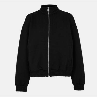 HUGO BOSS Women's Dargie Full-Zip Fleece - Black 968