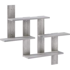 vidaXL Стенен рафт Сив Сонома 85 x 13, 5 x 73, 5 см Инженерна дървесина (8020342)