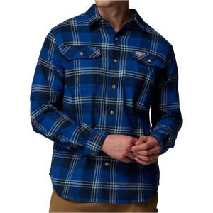 Columbia Мъжка риза с копчета Columbia Flare Gun Stretch Flannel Shirt - Mountain Blue / Trail's Edge Plaid (033-1792-1511)