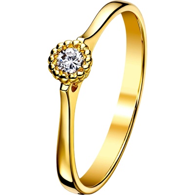 Zlaton Prsten žluté zlato s diamantem 000231906256