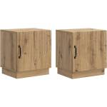 vidaXL Нощно шкафче 2 бр. Дъб артизан 43 x 34, 5 x 47 см (895274)