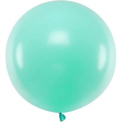 Party Deco Голям Латексов Балон, Пастел, Мента, 60см (olbom-103j)