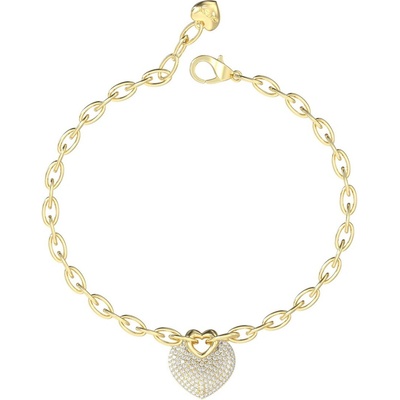 Guess romantický pozlátený náramok Crazy In Love JUBB05214JWYG 18,5 cm