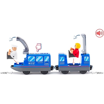 Woody Elektrická mašinka s vagónem – Zboží Dáma