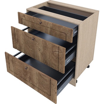 Image 1 of ИРИМ Долен кухненски шкаф Сити МФ-Дъб натурал-06-55 80 см