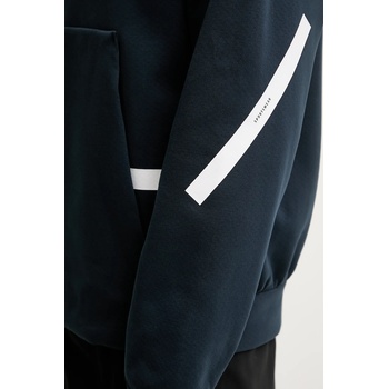 Adidas Суичър adidas x Z. N. E мъжки в тъмносиньо с качулка с принт JW4729 (JW4729)