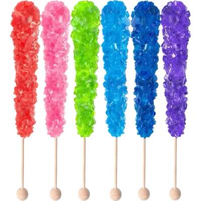 Roses Brands USA Crystal Wand lízátko s krystaly s ovocnou příchutí 22 g
