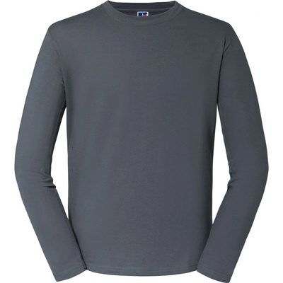 Russell Athletic 180L / Унисекс тениска с дълъг ръкав, 100% памук - цвят convoy grey L (10180L25303)