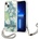 GUESS Кейс Guess GUHCP13SHFLSN за iPhone 13 mini 5.4", зелен, твърд, Flower Strap (GUE001982-0)