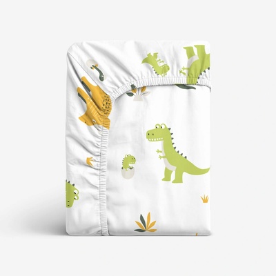 Goldea bavlna napínacia plachta dinosaurie dobrodružstvo 80x160