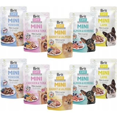 Brit Care Mini Rabbit & Salmon fillets in gravy 85 g – Hledejceny.cz