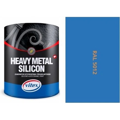 Vitex Heavy Metal Silikon 0,75 l saténová svetlo modrá