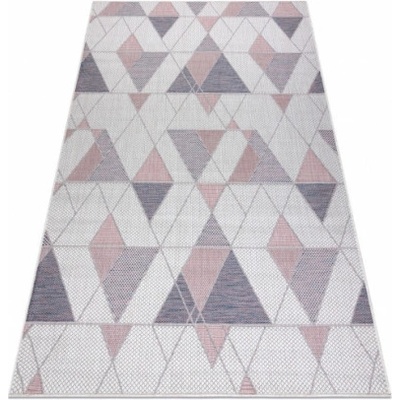 Najkoberce Sizal SION Geometric 3006 ecru/rúž